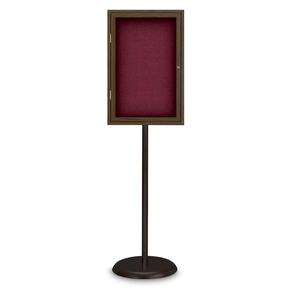 Corkboard, Triple Door, Radius Frame, 72x36", Black/Cobalt